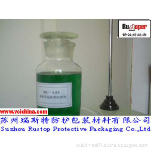 VCI liquid removing rust and tarnish from steel